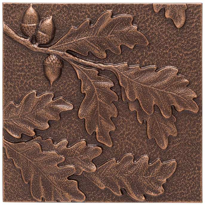 Oak Leaf 8 inch X 8 inch Indoor Outdoor Wall Decor